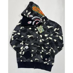 BapeHoodie/size XL slim fit Double hoodie. Same day shipping from VA.